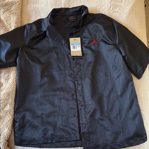 Jordan Black Button-Up Shirt